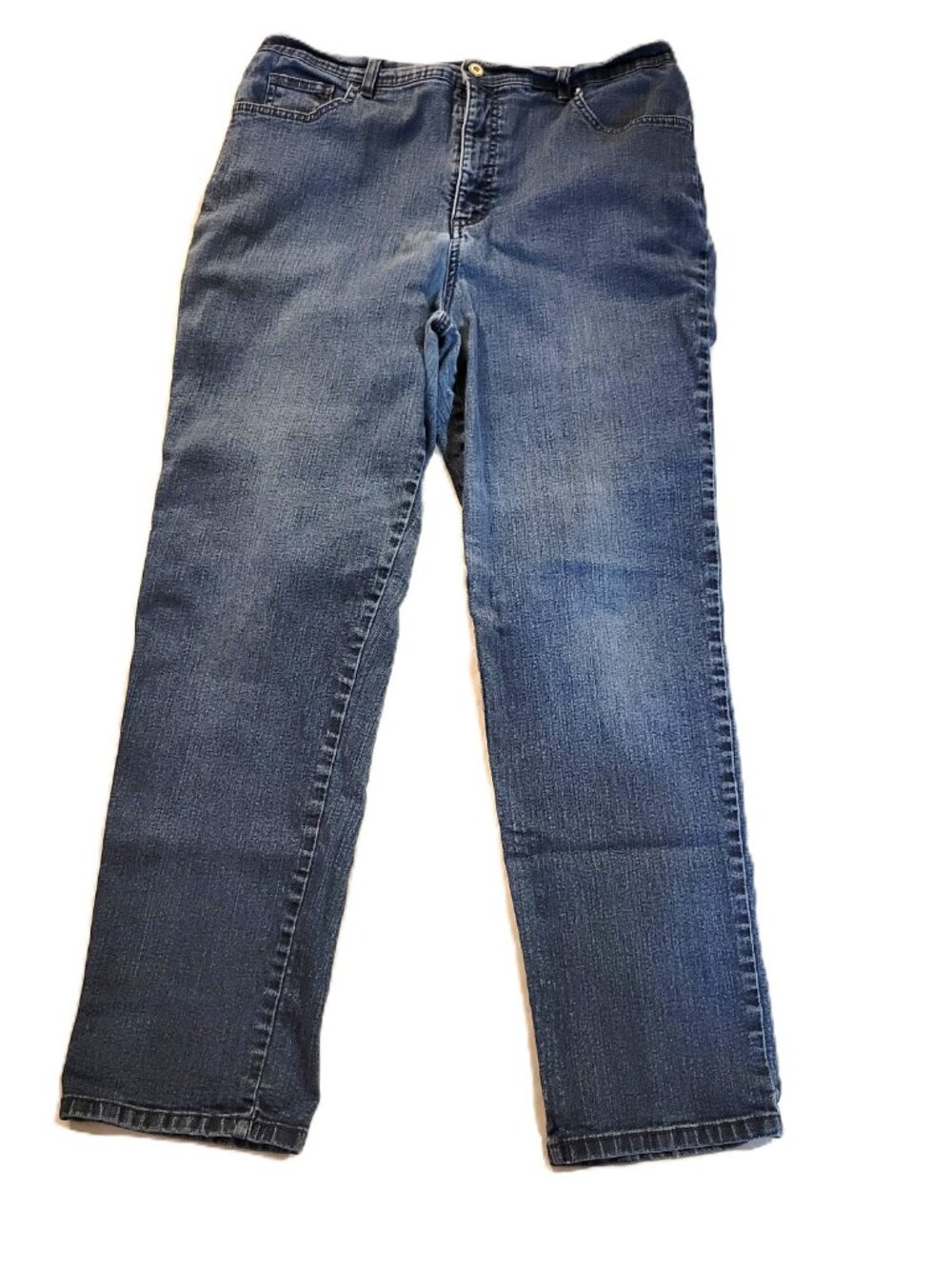 Charter Club Jean Shop Womens Jeans 16 Medium Wash Rhinestone Pocket Stretch